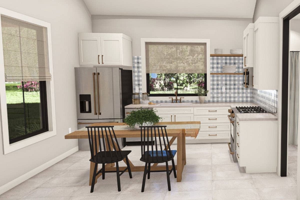 Plan 623402DJ: 1-Bed ADU House Plan with Cathedral Ceilings - 593 Sq Ft - Virtual Tour Cover Image - Cottage, Country, Modern Farmhouse