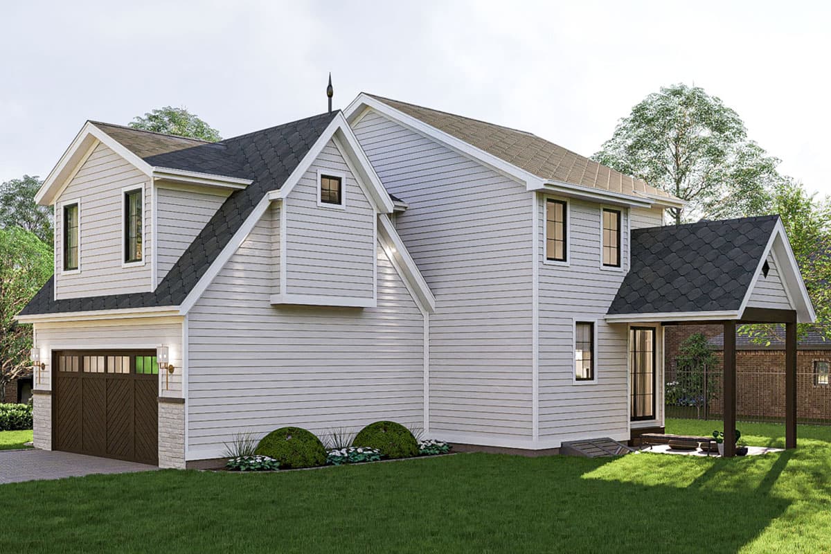 Plan 623403DJ: 3-Bed Victorian-Style Home Plan with 2-Car Garage - 1720 Sq Ft - Image #7 - Traditional, Victorian