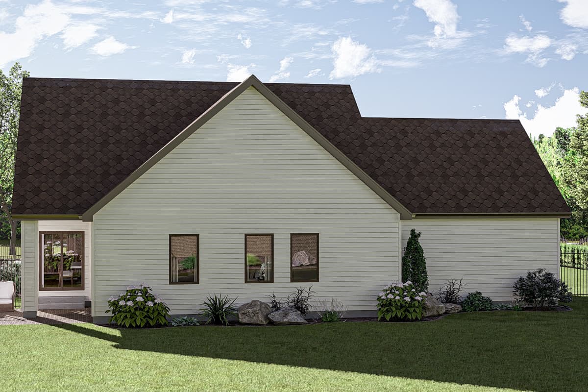 Plan 623404DJ:  3-Bed Tudor Cottage with Open Great Room - 1496 Sq Ft - Image #13 - Cottage, European, Traditional, Tudor