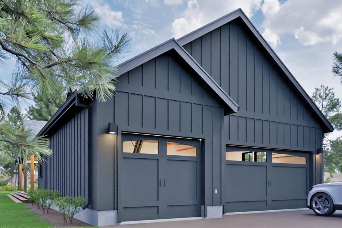 Plan 307711RAD: 3-Bed Craftsman Farmhouse Plan with Two-Story Great Room - 3026 Sq Ft - Image #7 - Country, Modern Farmhouse, New American, Traditional