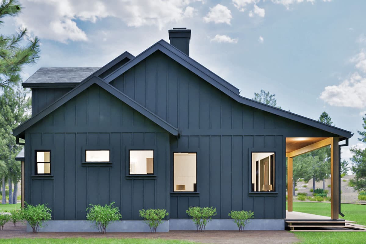 Plan 307711RAD: 3-Bed Craftsman Farmhouse Plan with Two-Story Great Room - 3026 Sq Ft - Image #5 - Country, Modern Farmhouse, New American, Traditional