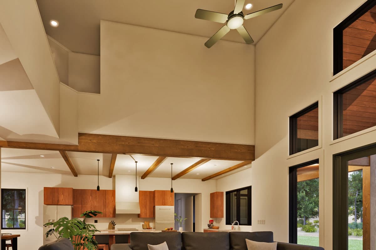 Plan 307711RAD: 3-Bed Craftsman Farmhouse Plan with Two-Story Great Room - 3026 Sq Ft - Image #13 - Country, Modern Farmhouse, New American, Traditional