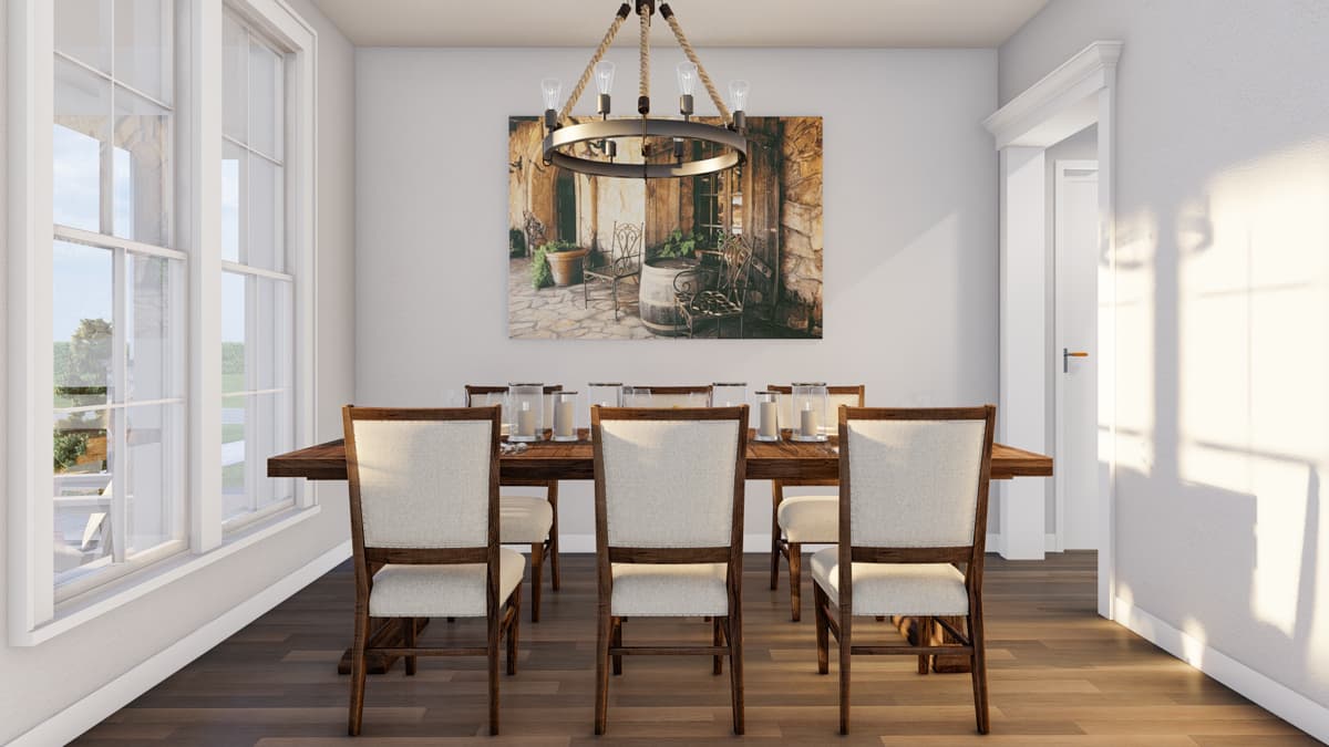 Plan 70890MK: 3-Bed Modern Farmhouse Plan with Main Level Master and Bunk Room - 2650 Sq Ft - Image #9 - Country, Farmhouse, Modern Farmhouse, New American