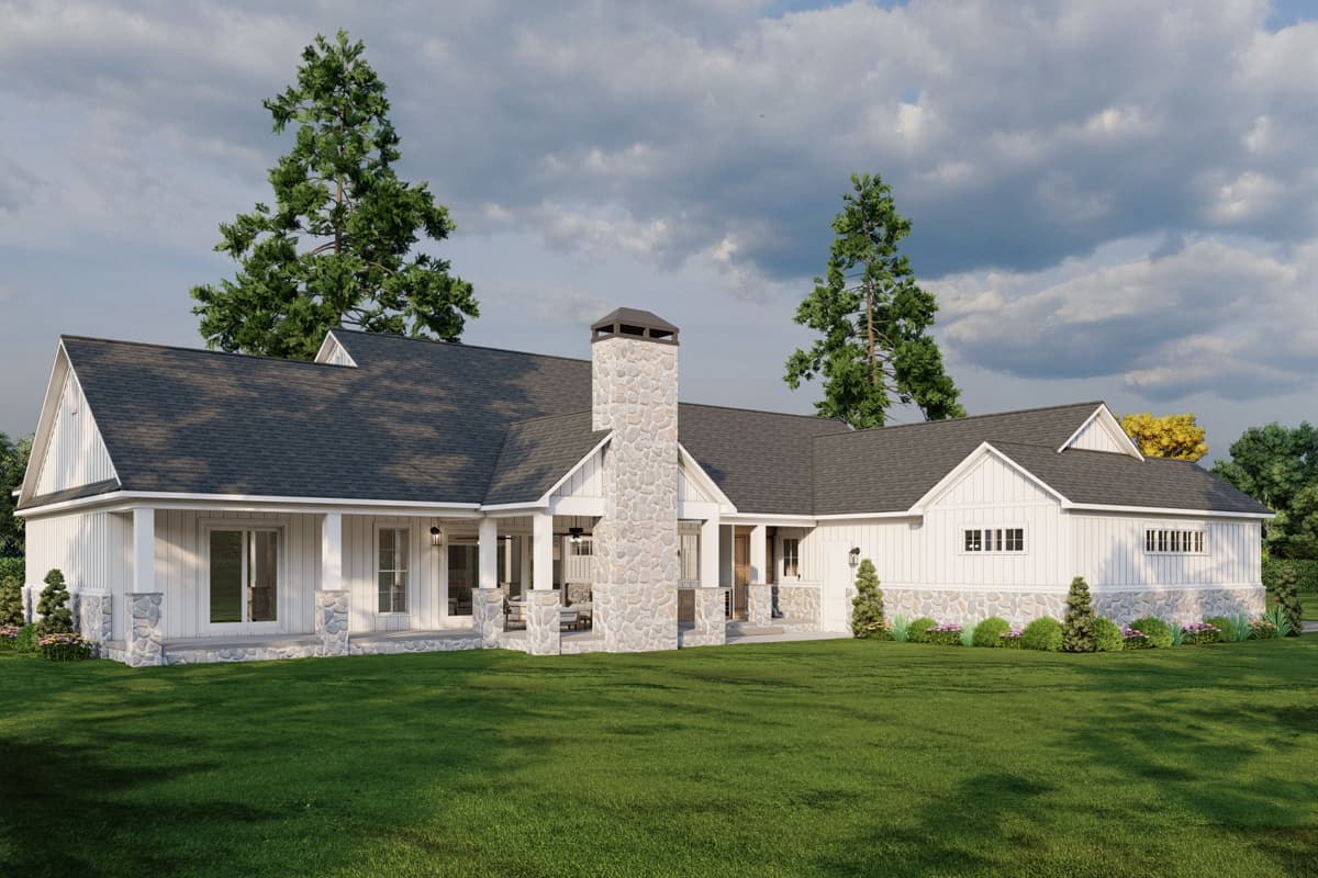 Plan 70890MK: 3-Bed Modern Farmhouse Plan with Main Level Master and Bunk Room - 2650 Sq Ft - Image #13 - Country, Farmhouse, Modern Farmhouse, New American