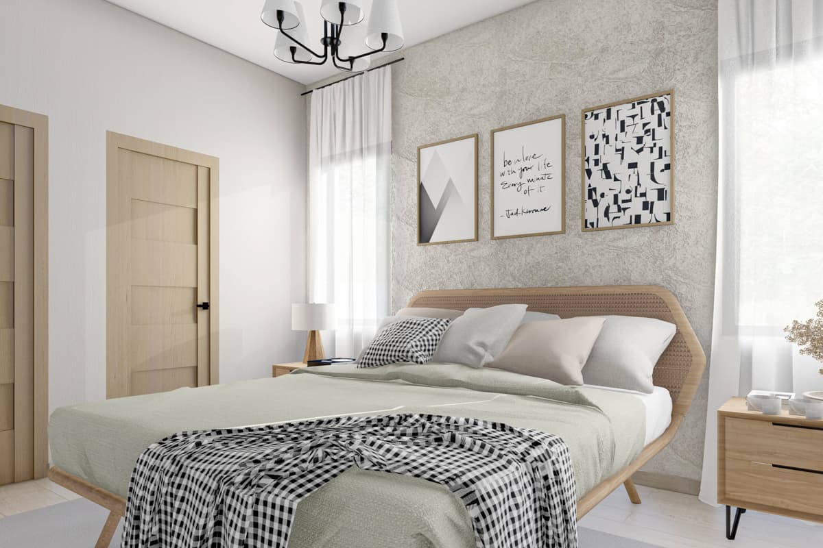 Plan 72424DA: Simple 1 Bedroom House Plan for an Up-Sloping Lot - 703 Sq Ft - Image #5 - Cabin, Cottage, Traditional