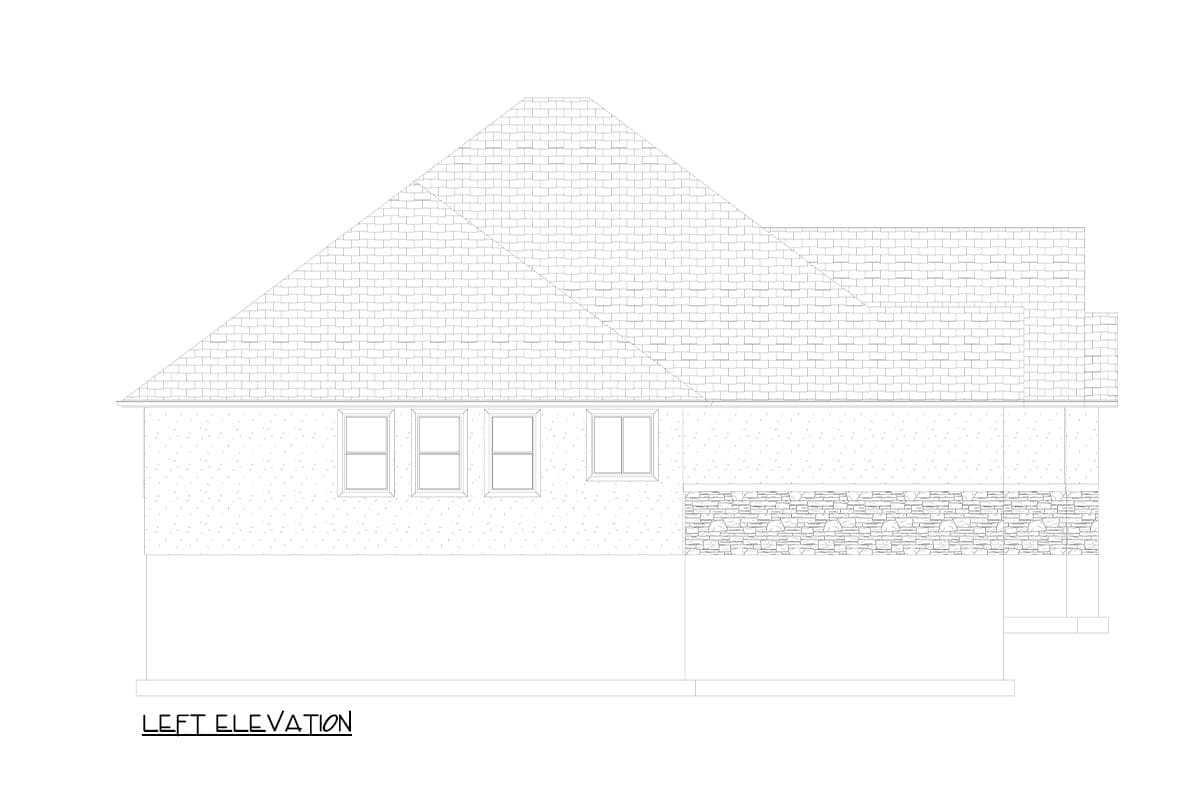 Plan 61521UT: 3 Bedroom House Plan with 3-Bay Garage and Lower Level Expansion - 2190 Sq Ft - Image #9 - Hill Country, Ranch, Traditional