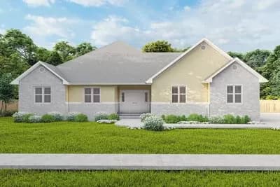 3 Bedroom House Plan with 3-Bay Garage and Lower Level Expansion - 2190 Sq Ft