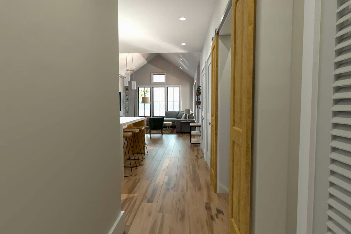 Plan 765055TWN: 3-Bed Elevated Coastal Cottage House Plan - 1430 Sq Ft - Image #7 - Beach, Coastal, Cottage, Low Country, Southern