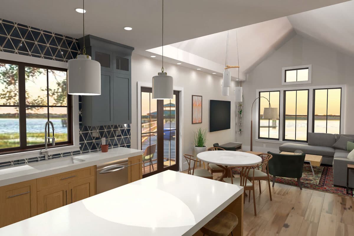 Plan 765055TWN: 3-Bed Elevated Coastal Cottage House Plan - 1430 Sq Ft - Image #11 - Beach, Coastal, Cottage, Low Country, Southern