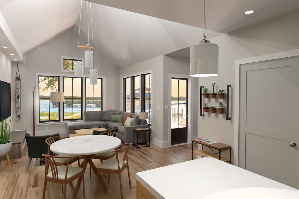 Plan 765055TWN: 3-Bed Elevated Coastal Cottage House Plan - 1430 Sq Ft - Image #10 - Beach, Coastal, Cottage, Low Country, Southern