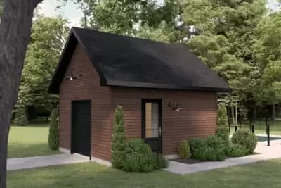 Tiny Shed with Stoop - 192 Sq Ft