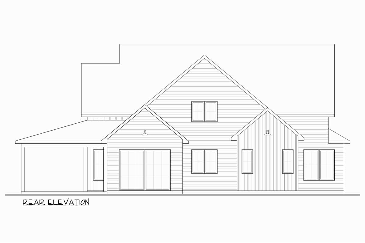 Plan 22695DR: French Country House Plan with Open Kitchen and Upstairs Family Room - 2528 Sq Ft - Image #24 - French Country, New American, Traditional