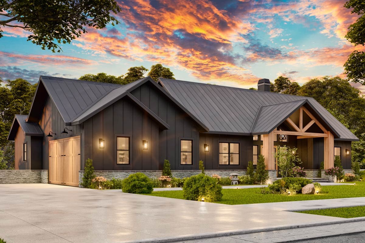 Plan 25827GE: 3-Bed Mountain Craftsman House Plan with Laundry Access From Master Suite - 3402 Sq Ft - Image #4 - Country, Craftsman, Mountain, New American, Ranch