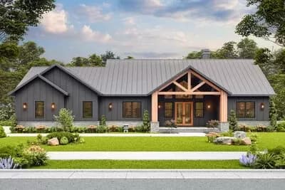 3-Bed Mountain Craftsman House Plan with Laundry Access From Master Suite - 3402 Sq Ft