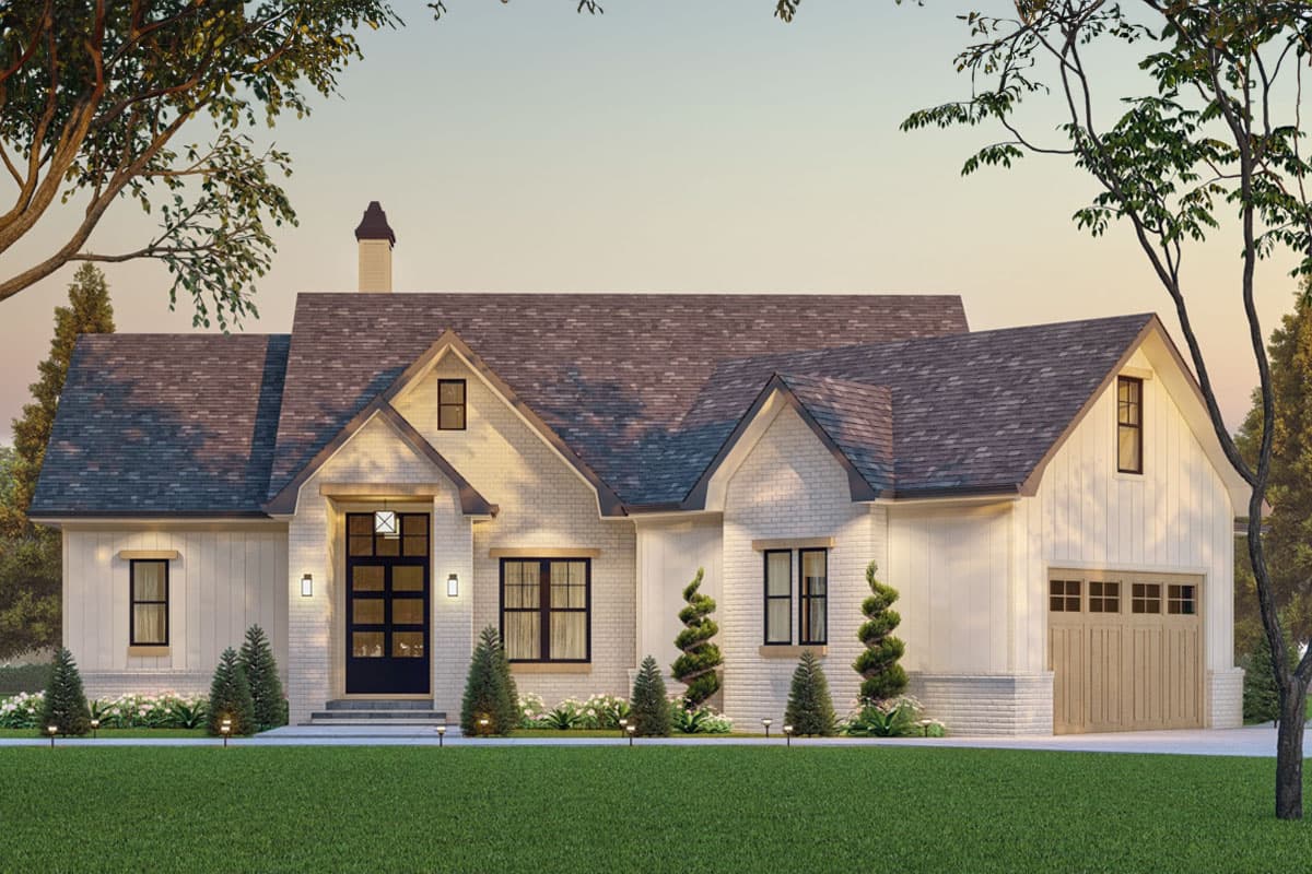 Plan 25828GE: Modern Craftsman House Plan with Angled Garage with Expansion Above - 1868 Sq Ft - Image #14 - Country, Craftsman, New American, Traditional