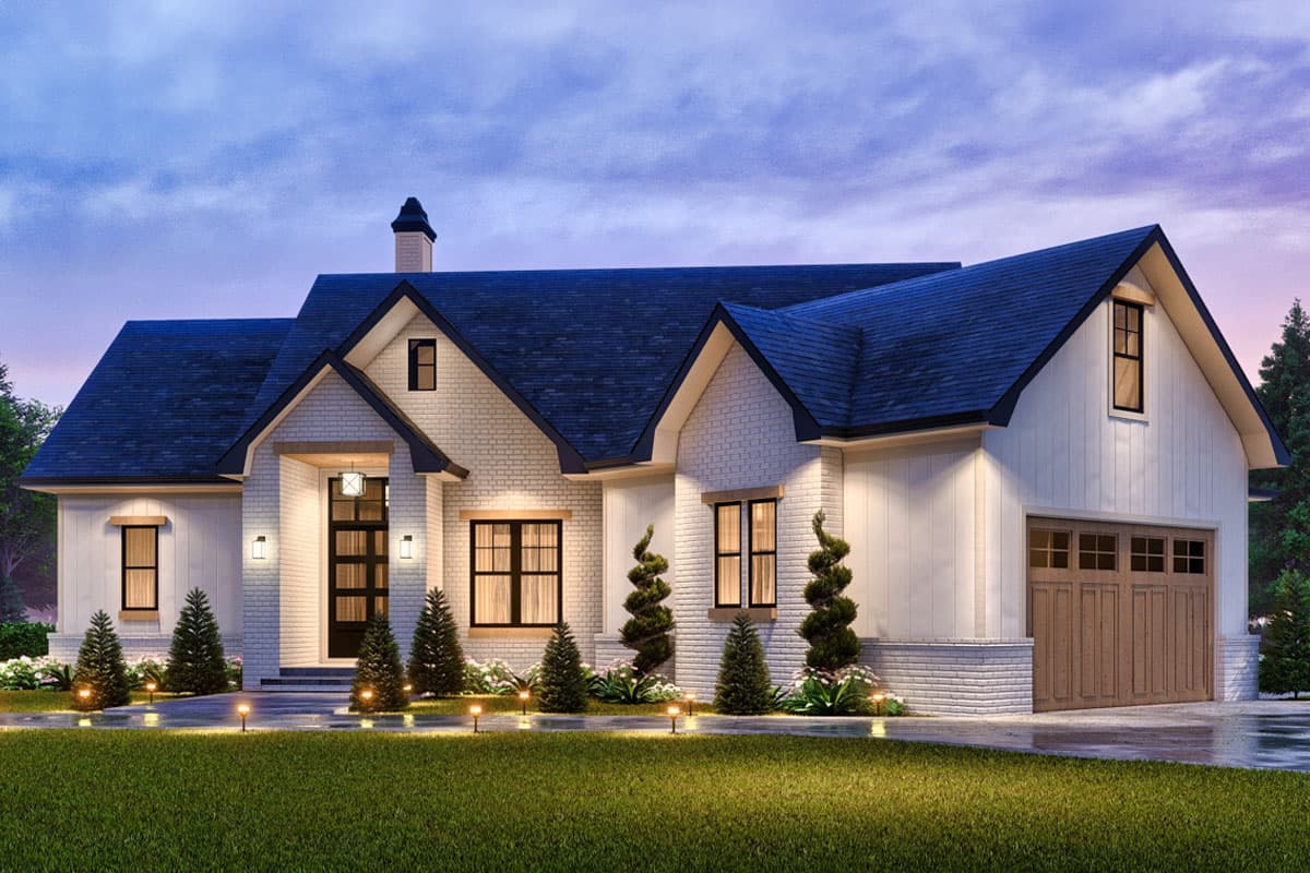 Plan 25828GE: Modern Craftsman House Plan with Angled Garage with Expansion Above - 1868 Sq Ft - Image #15 - Country, Craftsman, New American, Traditional