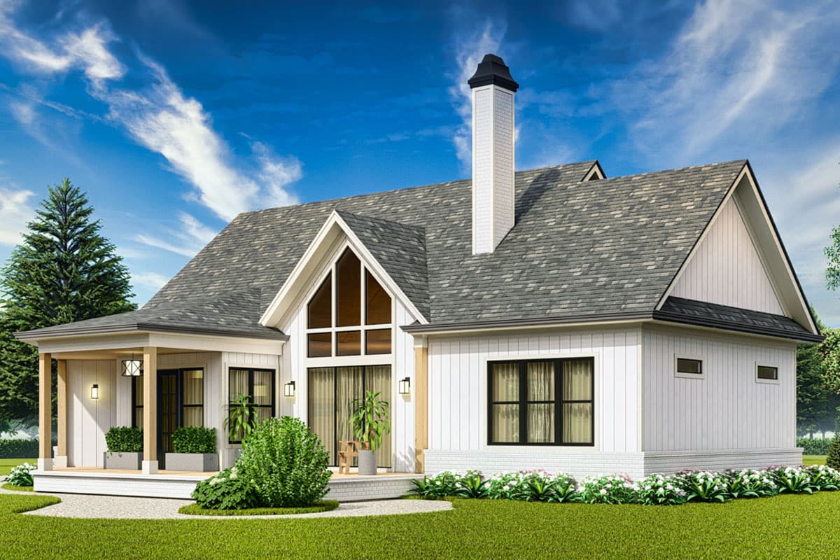 Plan 25828GE: Modern Craftsman House Plan with Angled Garage with Expansion Above - 1868 Sq Ft - Image #5 - Country, Craftsman, New American, Traditional