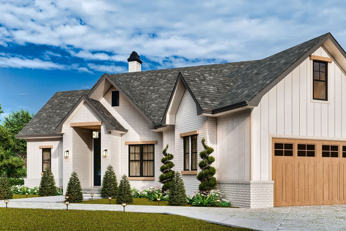 Plan 25828GE: Modern Craftsman House Plan with Angled Garage with Expansion Above - 1868 Sq Ft - Image #7 - Country, Craftsman, New American, Traditional