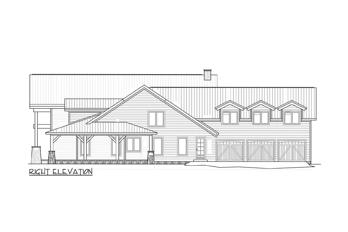 Plan 77658FB: 2-Story Mountain Craftsman House Plan with Movie and Game Room - 8704 Sq Ft - Image #8 - Barndominium, Craftsman, Mountain