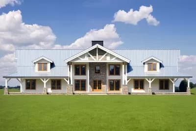 2-Story Mountain Craftsman House Plan with Movie and Game Room - 8704 Sq Ft