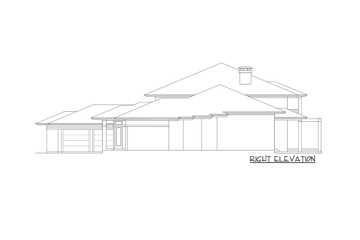 Plan 36505TX: Two-Story Prairie House Plan - Image #6 - European, Prairie