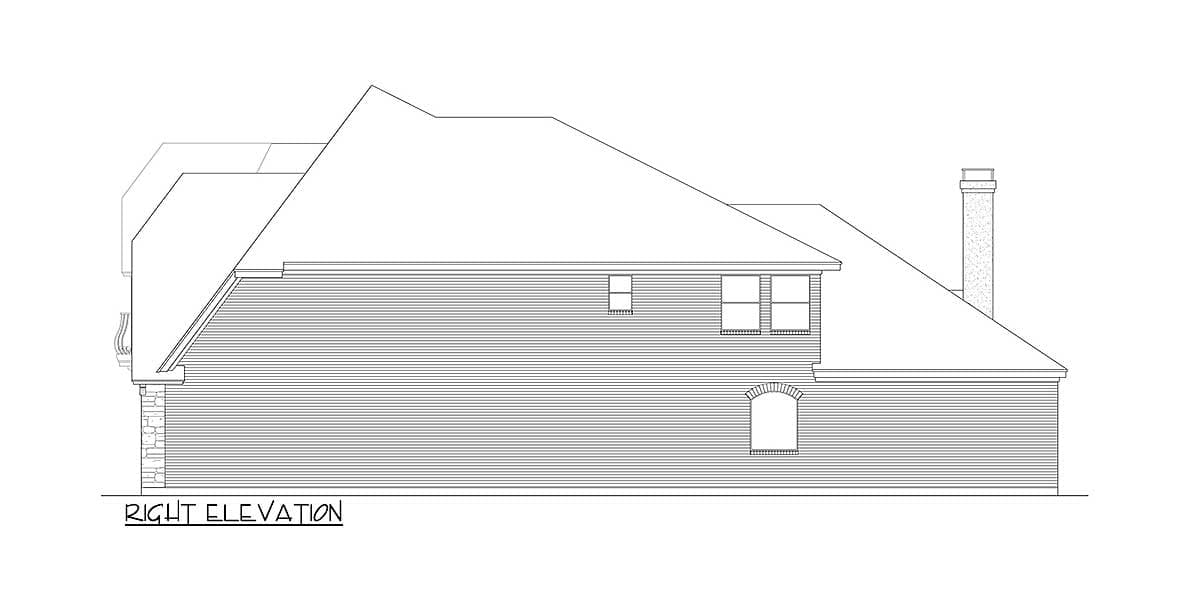 Plan 36508TX: Showcase Foyer and Alternate Exteriors - Image #4 - European, Tudor