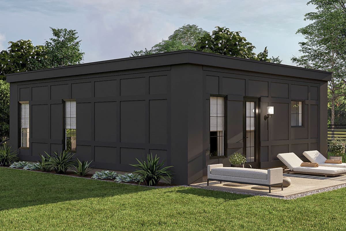 Plan 623406DJ: 1-Bed Modern Cottage-Style ADU House Plan - 648 Sq Ft - Image #5 - Cottage, Modern