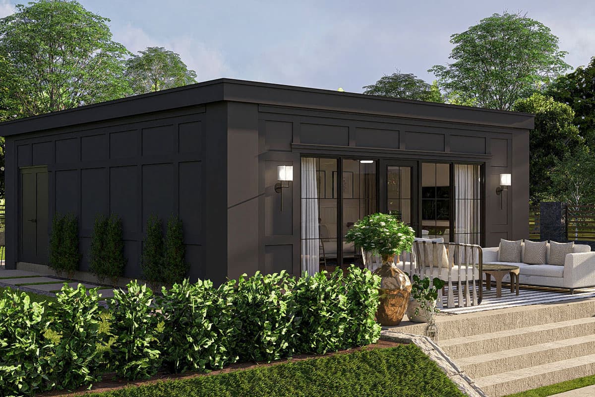 Plan 623406DJ: 1-Bed Modern Cottage-Style ADU House Plan - 648 Sq Ft - Image #8 - Cottage, Modern