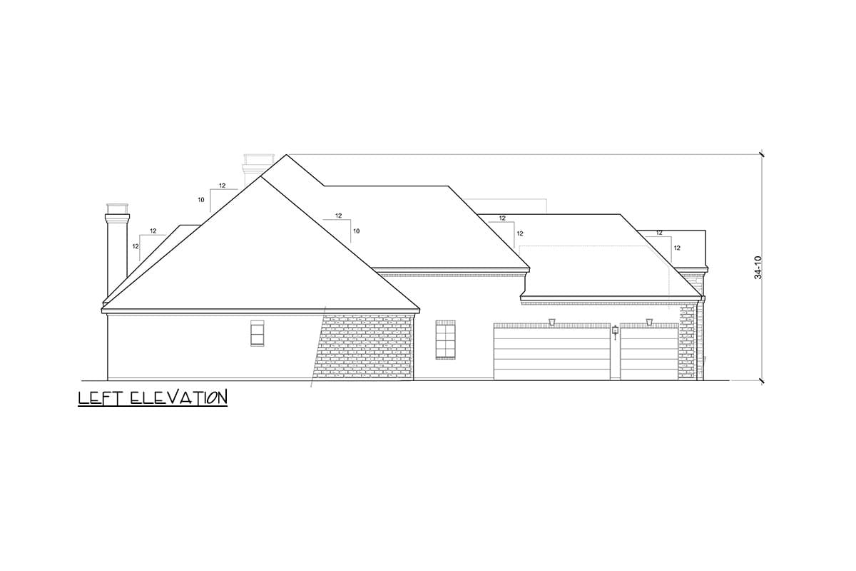 Plan 36706TX: Hill Country House Plan with Multi-Purpose Flex Room Above Garage - 4405 Sq Ft - Image #8 - European, Hill Country, Transitional