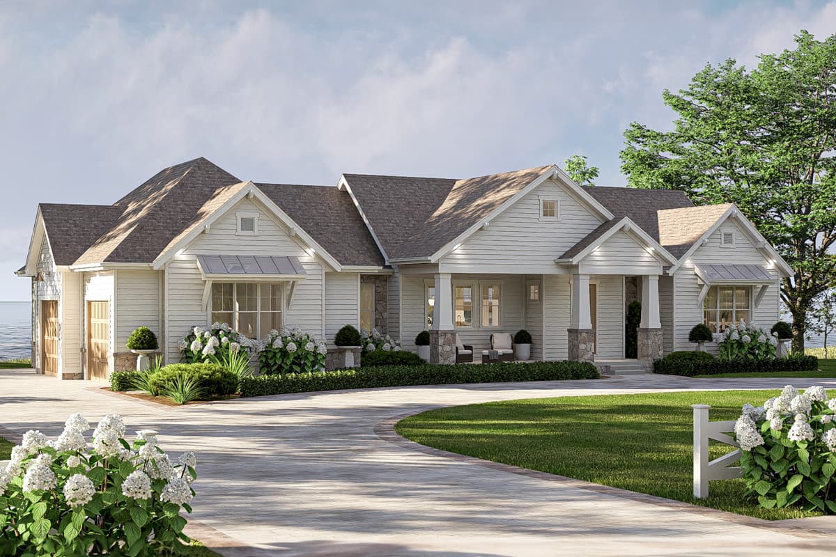 Plan 623408DJ: 1-Bed Coastal Cottage House Plan with Optional Lower Level - 1545 Sq Ft - Image #16 - Coastal, Colonial, Cottage, New American, Ranch, Traditional, Vacation