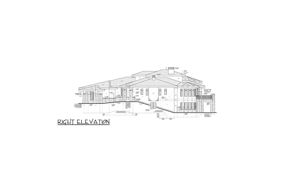 Plan 81844AB: One-Story Prairie House Plan with Multiple Screened Porches - 3802 Sq Ft - Image #5 - Modern, Prairie, Ranch