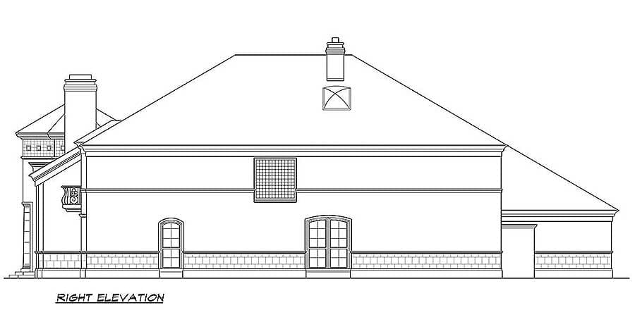 Plan 36511TX: Luxury Home Plan with Couryard and Spiral Stair - Image #21