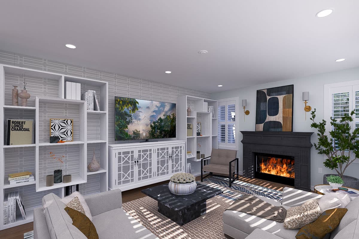 Plan 61524UT: 4 Bedroom 2-Story House Plan with 3-Car Garage and Upstairs Laundry - 2789 Sq Ft - Image #15 - Country, Traditional