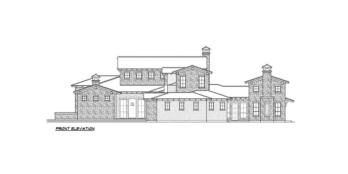 Plan 36522TX: 4 Bed Tuscan Masterpiece with Courtyard - Image #17 - European, Tuscan