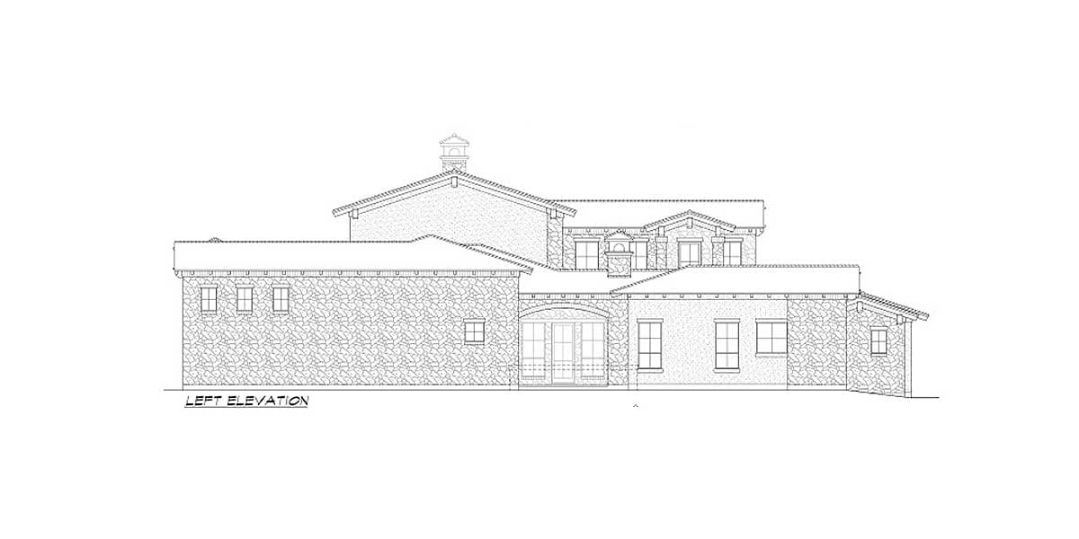 Plan 36522TX: 4 Bed Tuscan Masterpiece with Courtyard - Image #18 - European, Tuscan