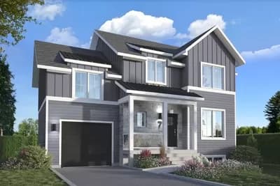 3 Bedroom House Plan with Optional 1-Car Attached Garage with Bonus Above - 1496 Sq Ft
