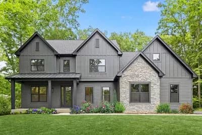 New American House Plan with 4 Upstairs Bedrooms and a 3-Car Garage - 2873 Sq Ft