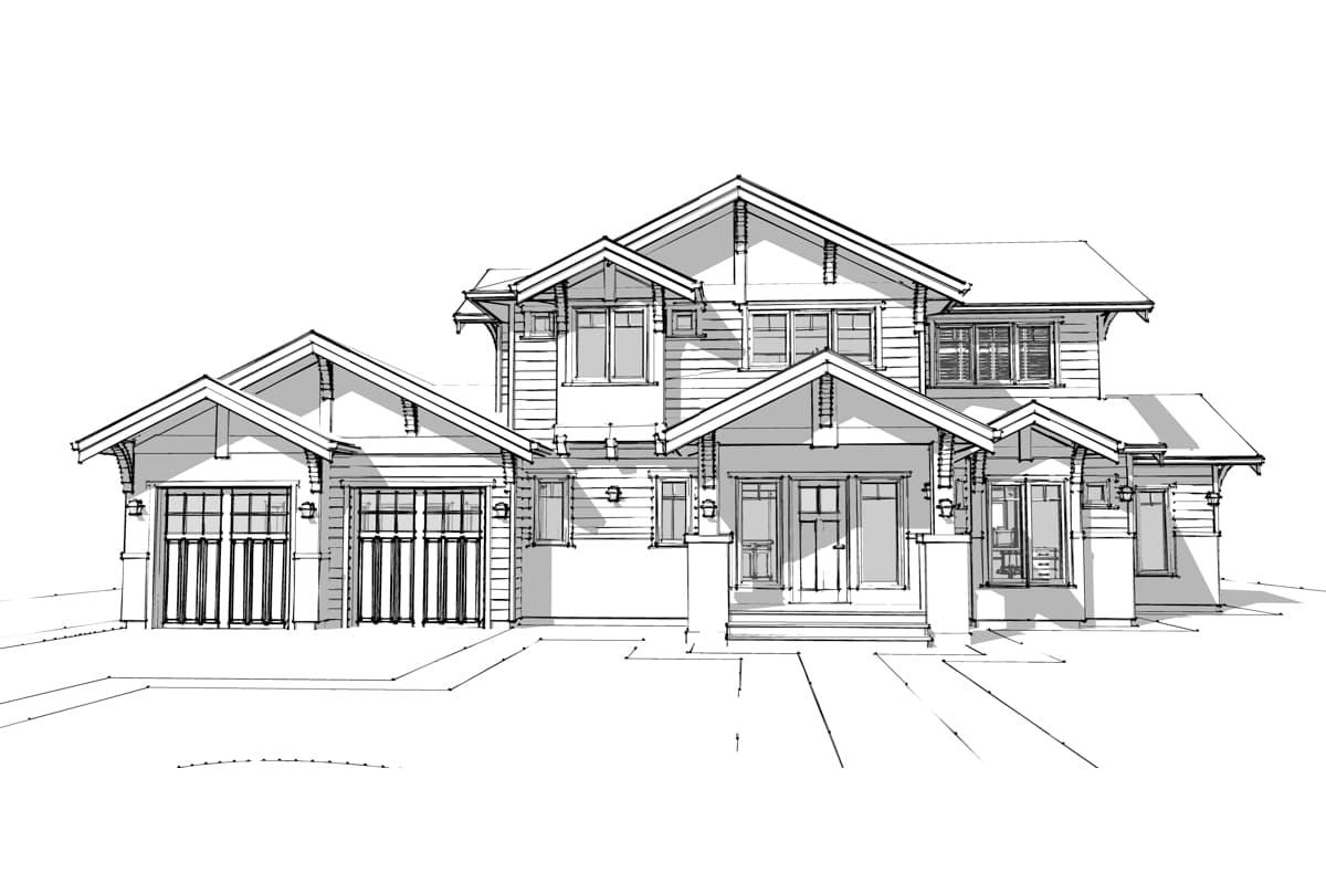 Plan 147015RML: 3-Bedroom New American House Plan with Open Concept Main Floor Plus a Den - 2550 Sq Ft - Image #10 - Country, Modern Farmhouse, New American