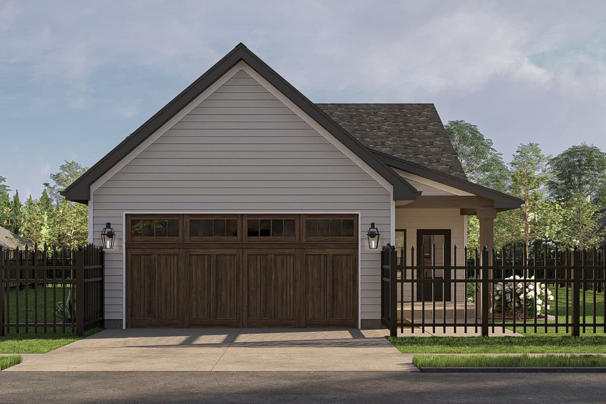 Plan 623409DJ: 3-Bed Modern Cottage House plan with Rear 2-Car Garage - 1729 Sq Ft - Image #19 - Cottage, Modern