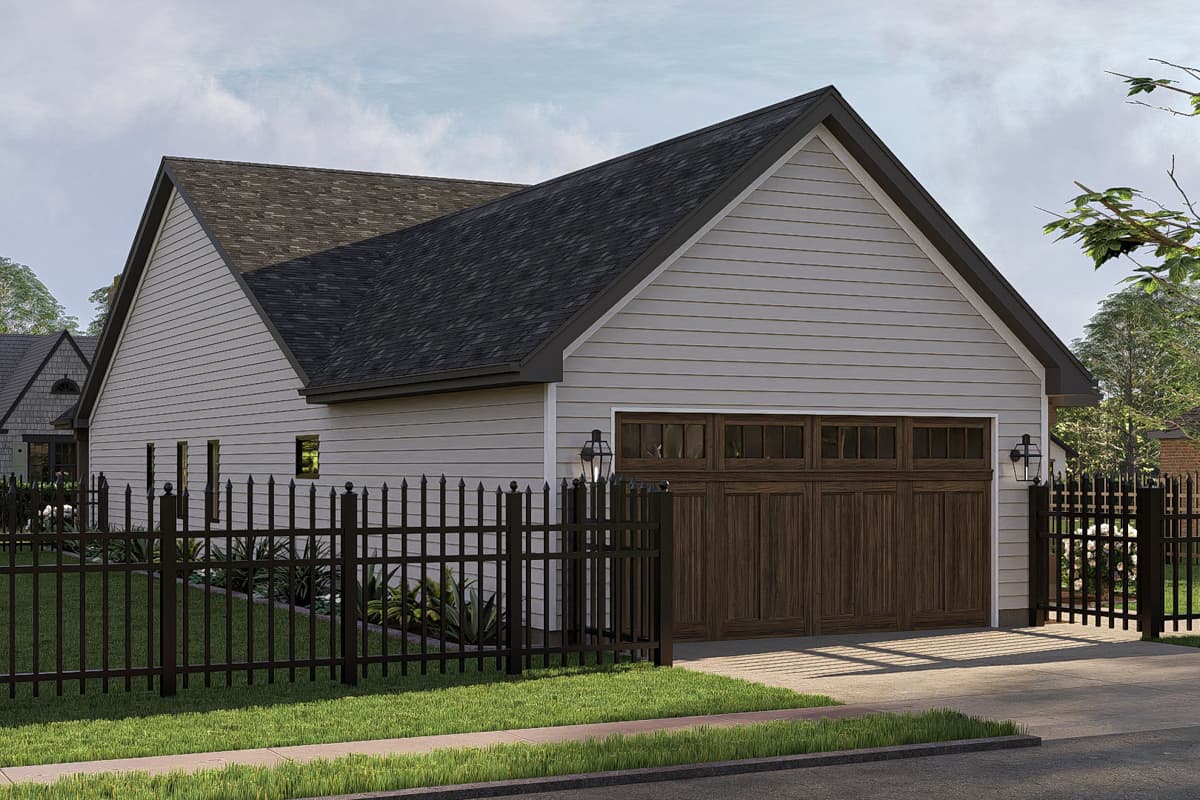 Plan 623409DJ: 3-Bed Modern Cottage House plan with Rear 2-Car Garage - 1729 Sq Ft - Image #20 - Cottage, Modern