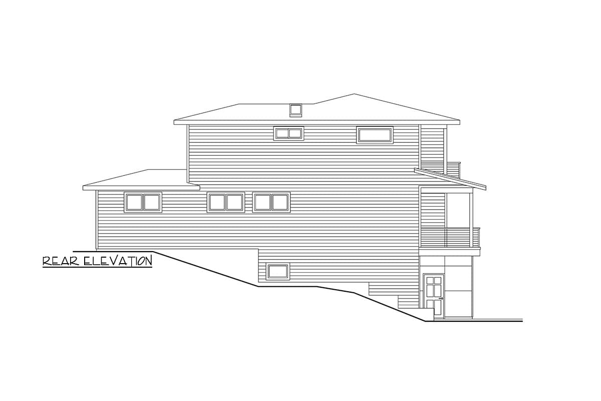 Plan 72431DA: 4-Bed Contemporary House Plan with Two Master Suites and a Drive Under Garage - 2945 Sq Ft - Image #9 - Contemporary, Modern, Northwest