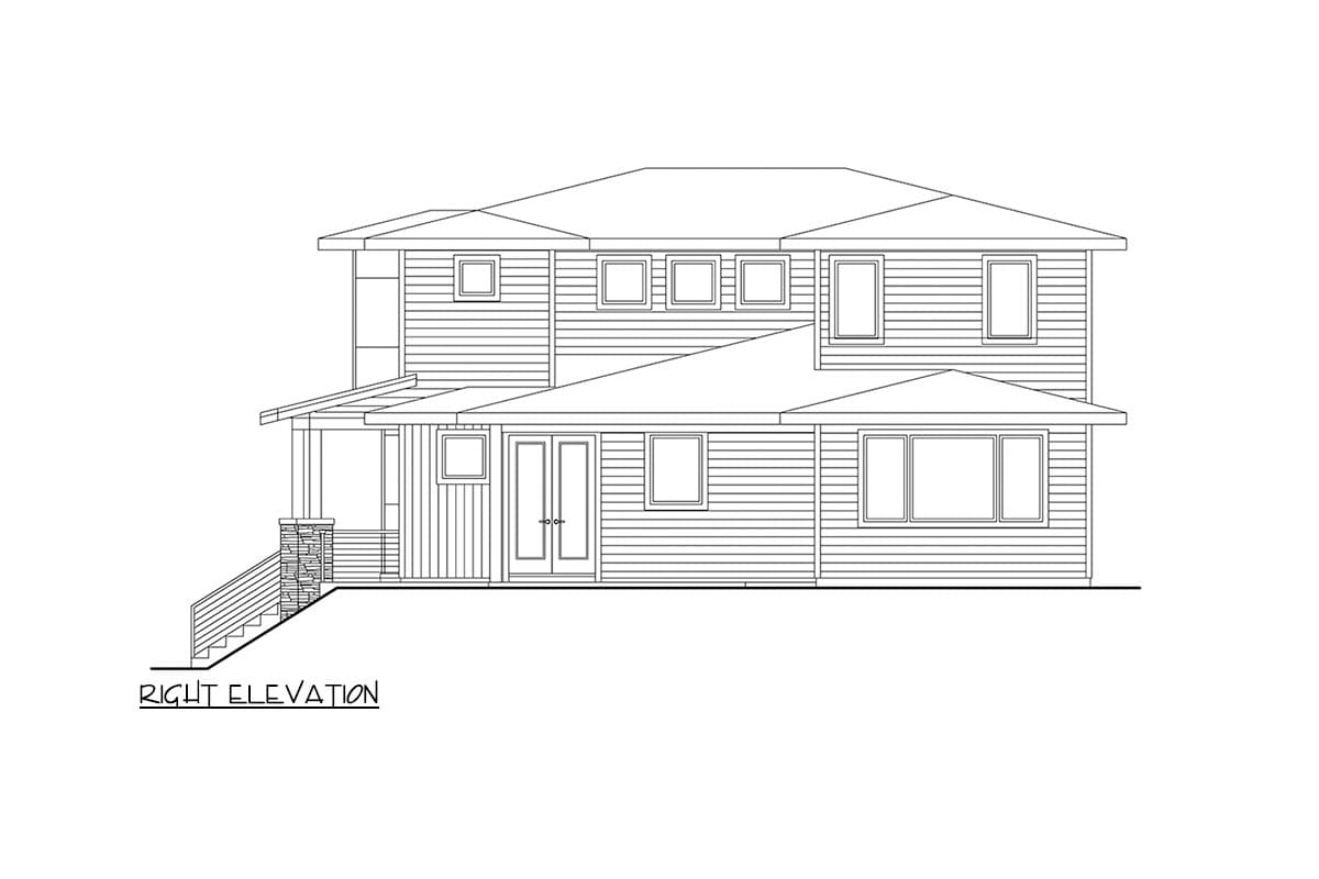 Plan 72431DA: 4-Bed Contemporary House Plan with Two Master Suites and a Drive Under Garage - 2945 Sq Ft - Image #10 - Contemporary, Modern, Northwest