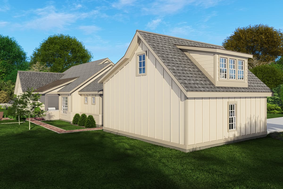 Plan 25441TF: 3-Bed Country Cottage House Plan with Optional Loft Above Garage - 2235 Sq Ft - Image #7 - Colonial, Cottage, Country, Ranch