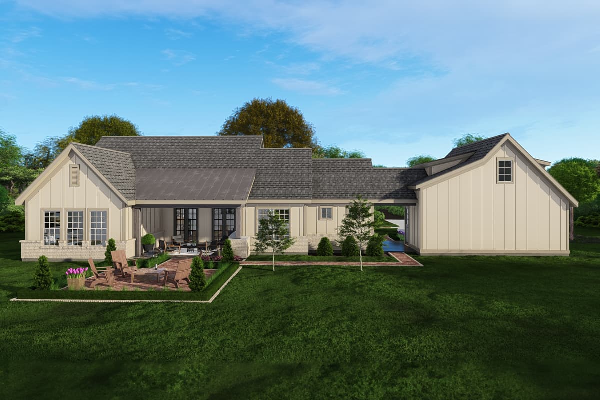 Plan 25441TF: 3-Bed Country Cottage House Plan with Optional Loft Above Garage - 2235 Sq Ft - Image #9 - Colonial, Cottage, Country, Ranch