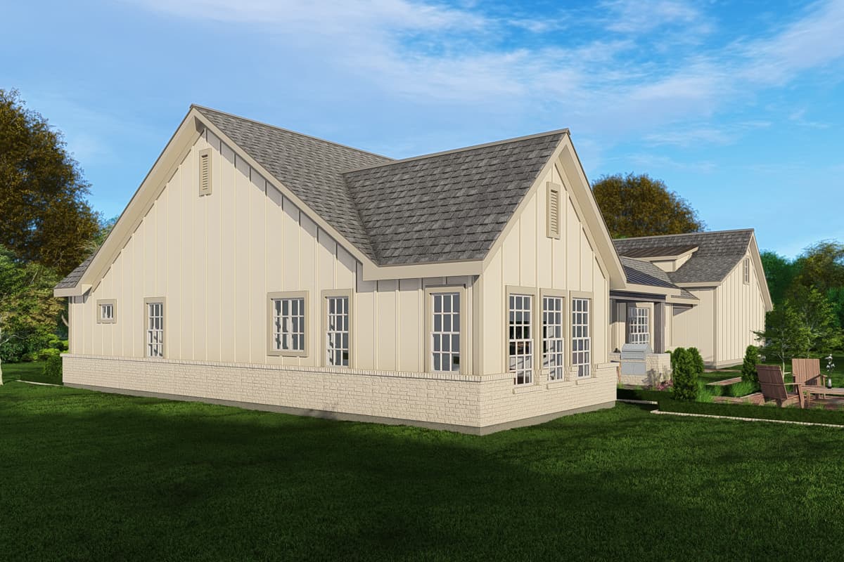 Plan 25441TF: 3-Bed Country Cottage House Plan with Optional Loft Above Garage - 2235 Sq Ft - Image #11 - Colonial, Cottage, Country, Ranch