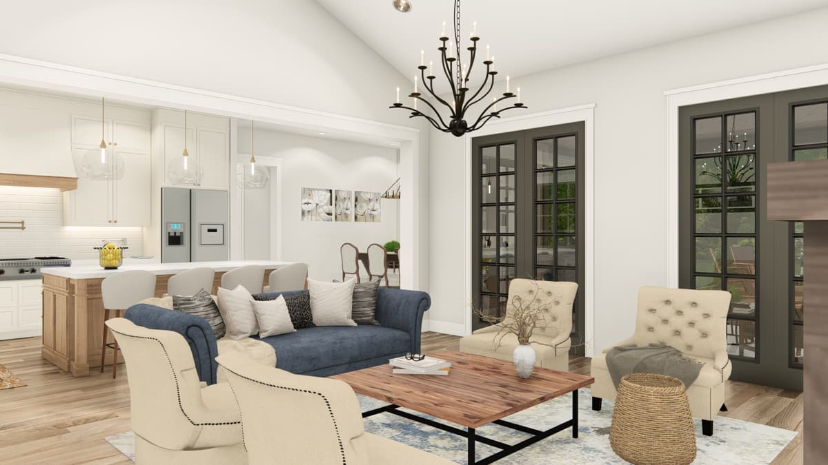 Plan 25441TF: 3-Bed Country Cottage House Plan with Optional Loft Above Garage - 2235 Sq Ft - Image #17 - Colonial, Cottage, Country, Ranch