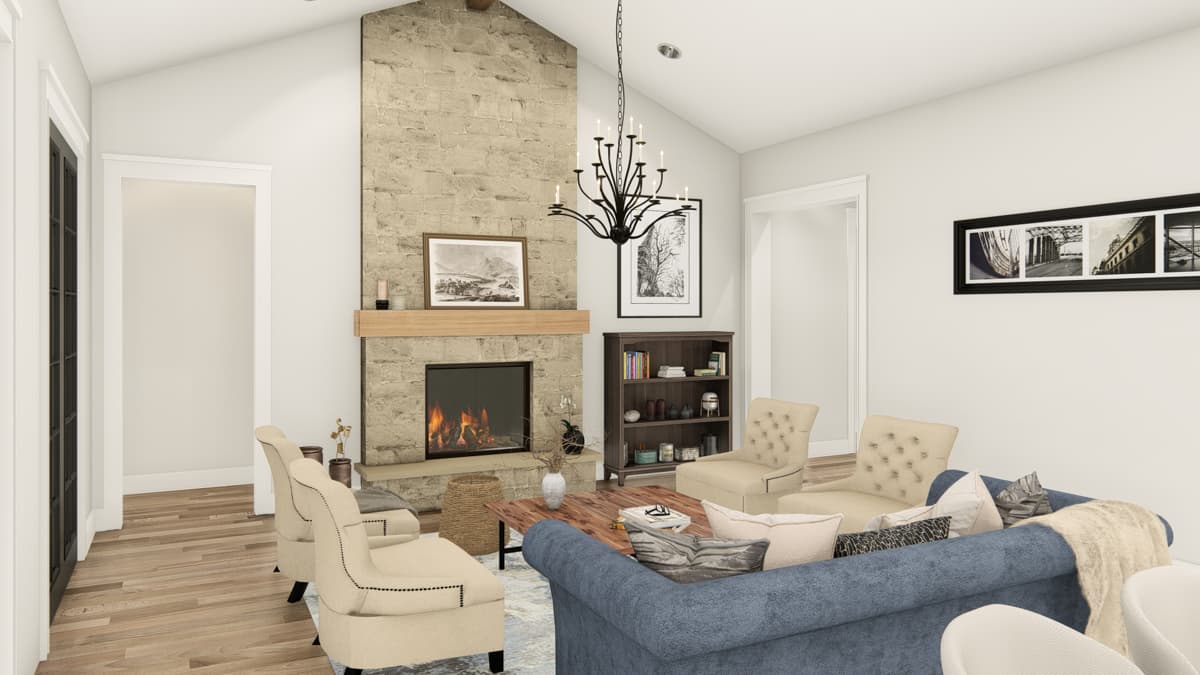 Plan 25441TF: 3-Bed Country Cottage House Plan with Optional Loft Above Garage - 2235 Sq Ft - Image #21 - Colonial, Cottage, Country, Ranch