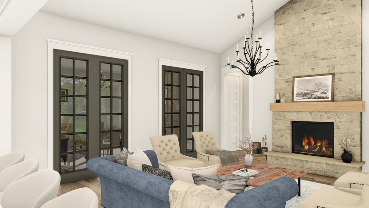 Plan 25441TF: 3-Bed Country Cottage House Plan with Optional Loft Above Garage - 2235 Sq Ft - Image #23 - Colonial, Cottage, Country, Ranch