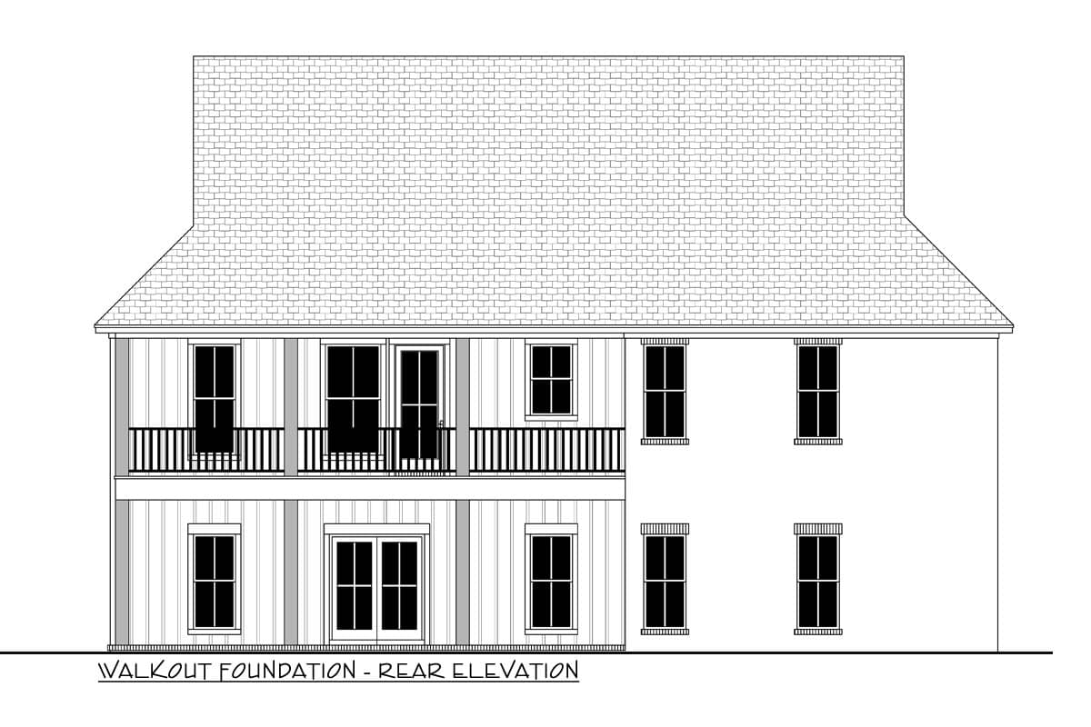 Plan 51971HZ: 3-Bed Transitional Craftsman House Plan with Vaulted Great Room - 1690 Sq Ft - Image #12 - Craftsman, French Country, Hill Country, Transitional