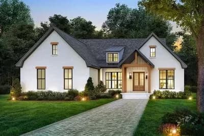 3-Bed Transitional Craftsman House Plan with Vaulted Great Room - 1690 Sq Ft